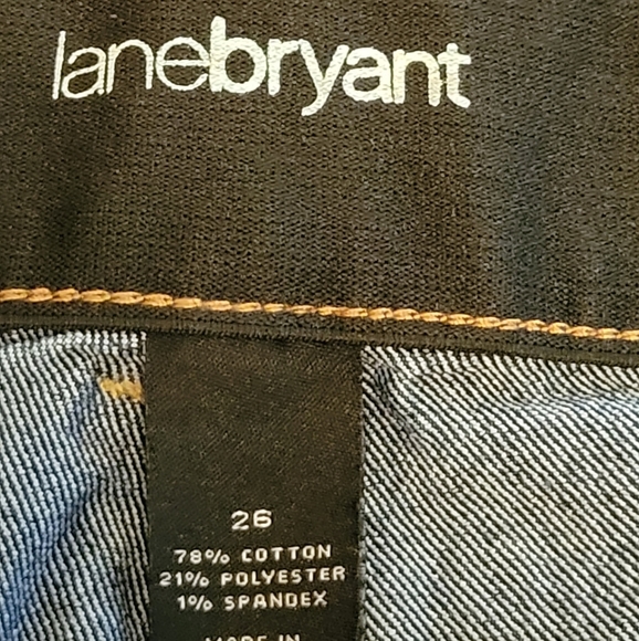 Lane Bryant Blue Stretch Denim Capri Jeans - Picture 6 of 9